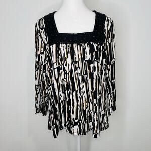 Requirements XL Polyester Top Seqiun Blouse Shirt